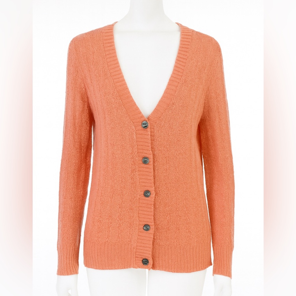 Sonoma Women's Coral Button-Up Cardigan XL